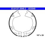 ATE 03.0137-3049.2 Bremsbackensatz, Feststellbremse ATE 03.0137-3049.2 Bremsbackensatz, Feststellbremse