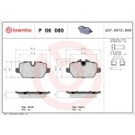 Brembo P 06 080 Bremsbelagsatz, Scheibenbremse PRIME LINE Brembo P 06 080 Bremsbelagsatz, Scheibenbremse PRIME LINE