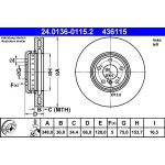Bremsscheibe 24.0136-0115.2