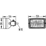 Arbeitsscheinwerfer 1GA 006 875-001 Arbeitsscheinwerfer 1GA 006 875-001