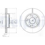 Delphi BG4294 Bremsscheibe Delphi BG4294 Bremsscheibe