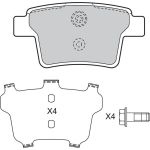 Bremsbelagsatz, Scheibenbremse 598740 Bremsbelagsatz, Scheibenbremse 598740