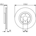 BOSCH 0 986 479 R22 Bremsscheibe BOSCH 0 986 479 R22 Bremsscheibe