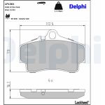 Delphi LP1301 Bremsbelagsatz, Scheibenbremse