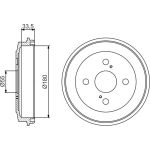 BOSCH 0 986 477 315 Bremstrommel BOSCH 0 986 477 315 Bremstrommel