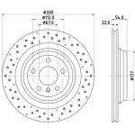 Bremsscheibe 8DD 355 122-551