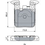 Bremsbelagsatz, Scheibenbremse 0 986 494 948 Bremsbelagsatz, Scheibenbremse 0 986 494 948