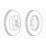 Ferodo DDF1625C Bremsscheibe PREMIER Coat+ disc