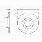Ferodo DDF2713VC-1 Bremsscheibe PREMIER