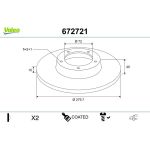 Bremsscheibe 672721 Bremsscheibe 672721