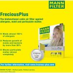 MANN-FILTER FP 26 028-2 Innenraumfilter FreciousPlus Aktivkohlefilter mit Polyphenol, antibakteriell, Feinstaubfilter (PM 2.5)