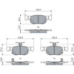 Bremsbelagsatz, Scheibenbremse 0 986 460 027 Bremsbelagsatz, Scheibenbremse 0 986 460 027