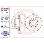 Brembo 09.8573.10 Bremsscheibe PRIME LINE Brembo 09.8573.10 Bremsscheibe PRIME LINE
