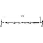 BOSCH 1 987 482 661 Seilzug, Feststellbremse