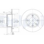 Delphi BG3367 Bremsscheibe Delphi BG3367 Bremsscheibe