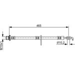 BOSCH 1 987 481 923 Bremsschlauch BOSCH 1 987 481 923 Bremsschlauch