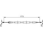 BOSCH 1 987 477 590 Seilzug, Feststellbremse