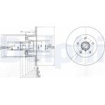 Delphi BG310 Bremsscheibe Delphi BG310 Bremsscheibe