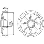 BOSCH 0 986 477 303 Bremstrommel BOSCH 0 986 477 303 Bremstrommel
