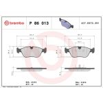 Brembo P 86 013 Bremsbelagsatz, Scheibenbremse PRIME LINE Brembo P 86 013 Bremsbelagsatz, Scheibenbremse PRIME LINE