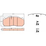 TRW GDB5000 Bremsbelagsatz, Scheibenbremse TRW GDB5000 Bremsbelagsatz, Scheibenbremse