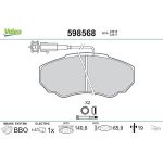 Valeo 598568 Bremsbelagsatz, Scheibenbremse