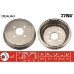 TRW DB4343 Bremstrommel