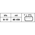 Sensor, Ladedruck 6PP 009 400-491 Sensor, Ladedruck 6PP 009 400-491