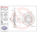 Bremsscheibe 09.7011.1X Bremsscheibe 09.7011.1X