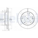 Delphi BG3226 Bremsscheibe Delphi BG3226 Bremsscheibe