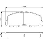 BOSCH 0 986 469 550 Bremsbelagsatz, Scheibenbremse