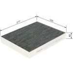 BOSCH 1 987 435 552 Innenraumfilter FILTER+pro