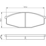 BOSCH 0 986 494 566 Bremsbelagsatz, Scheibenbremse BOSCH 0 986 494 566 Bremsbelagsatz, Scheibenbremse