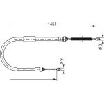 BOSCH 1 987 477 966 Seilzug, Feststellbremse BOSCH 1 987 477 966 Seilzug, Feststellbremse