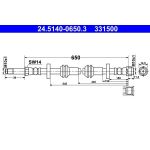 Bremsschlauch 24.5140-0650.3