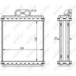 Wärmetauscher, Innenraumheizung 54345 Wärmetauscher, Innenraumheizung 54345