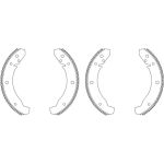 Bremsbackensatz 8DB 355 003-521 Bremsbackensatz 8DB 355 003-521