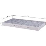 Filter, Innenraumluft LAK 78