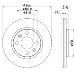 Bremsscheibe 8DD 355 102-151 Bremsscheibe 8DD 355 102-151