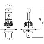 Glühlampe, Fernscheinwerfer 64210DWNBSP-2HB