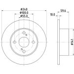 Hella 8DD 355 111-711 Bremsscheibe