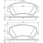 BOSCH 0 986 494 302 Bremsbelagsatz, Scheibenbremse BOSCH 0 986 494 302 Bremsbelagsatz, Scheibenbremse