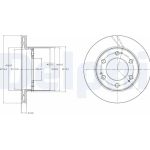 Delphi BG4221 Bremsscheibe Delphi BG4221 Bremsscheibe