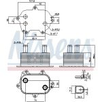 Nissens 91205 Ölkühler, Motoröl FIRST FIT