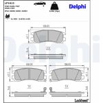 Delphi LP1612 Bremsbelagsatz, Scheibenbremse