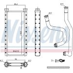 Wärmetauscher, Innenraumheizung 707183 Wärmetauscher, Innenraumheizung 707183