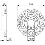 BOSCH 0 986 479 C35 Bremsscheibe BOSCH 0 986 479 C35 Bremsscheibe