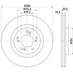 Bremsscheibe 8DD 355 115-561
