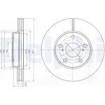 Delphi BG4234 Bremsscheibe