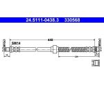 Bremsschlauch 24.5111-0438.3 Bremsschlauch 24.5111-0438.3